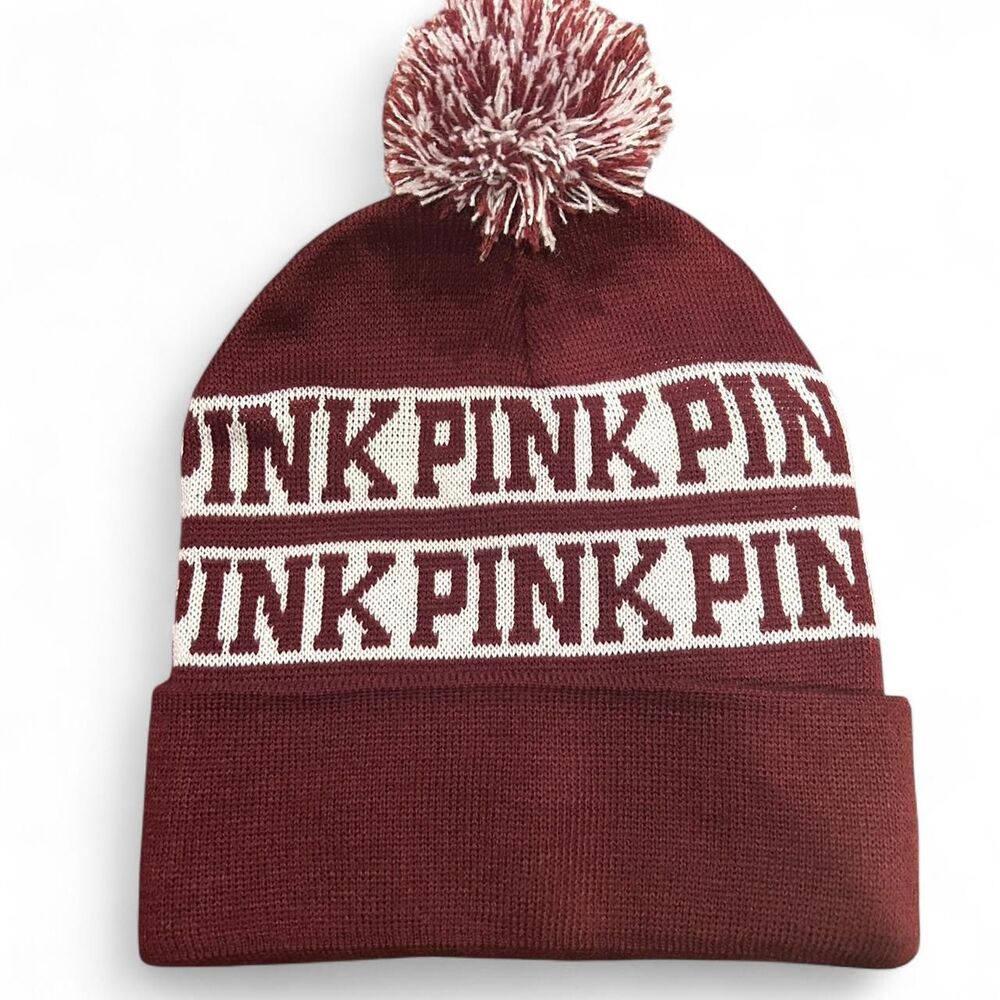 Victoria-s-secret-pink Women's Burgundy and Red Hat